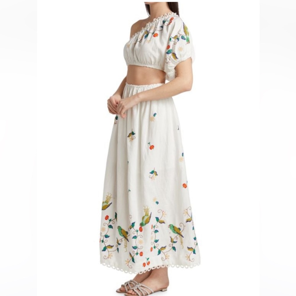 NWT FARM Rio One-Shoulder Cut-Out Maxi Dress Size M - Picture 4 of 5